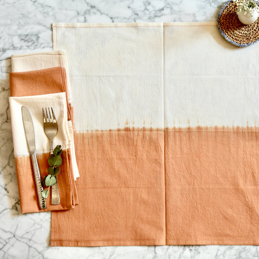 Jeba Ombré Shibori Cotton Napkins Set of 4