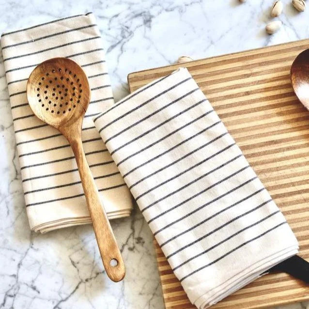 Cotton Tea Towels Ivory - Set of 2
