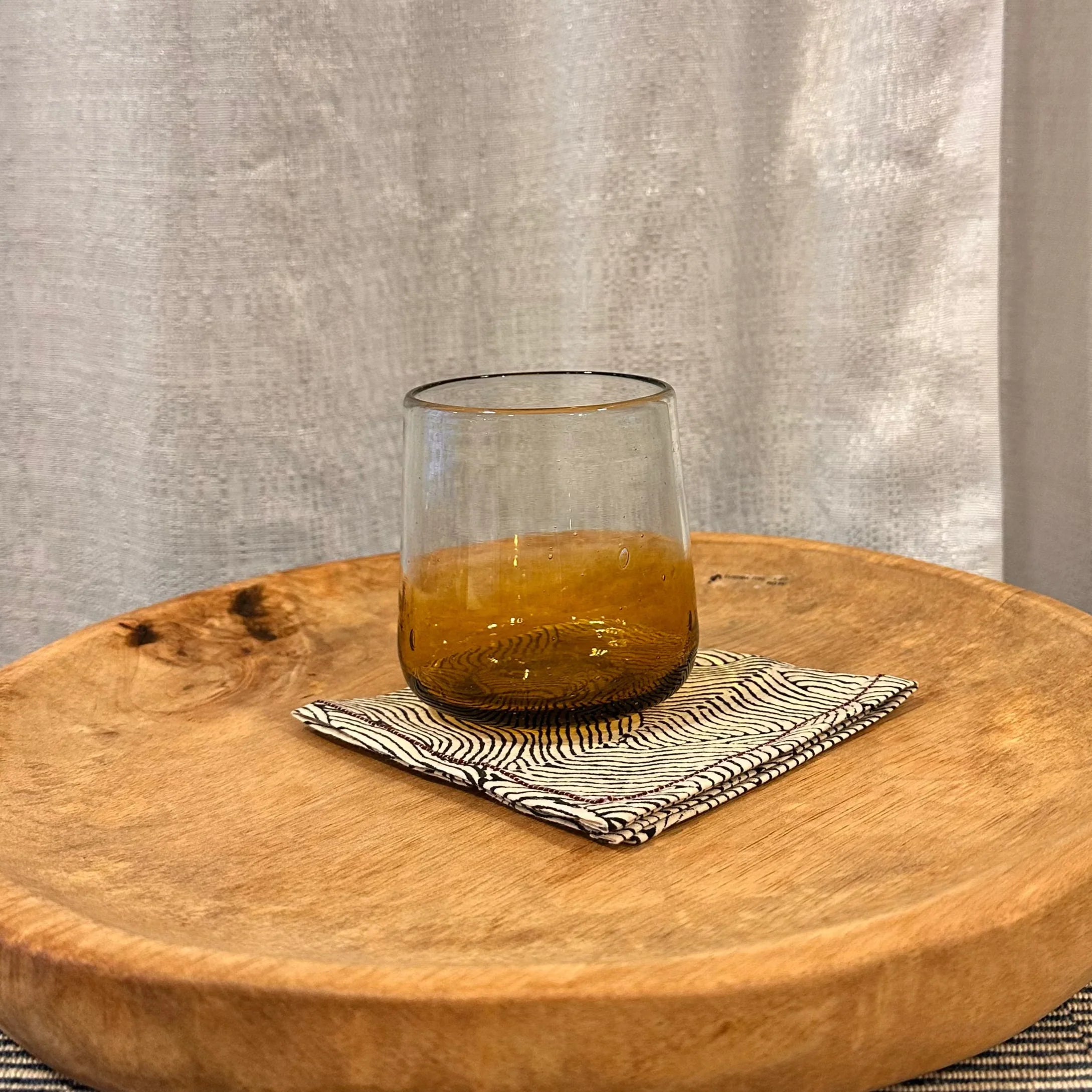 Amber Ombre Drinking Glass, Set of 4