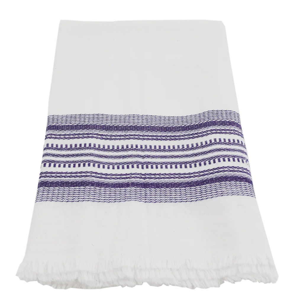 Purple Antigua Stripe Kitchen Towels - Set of 2