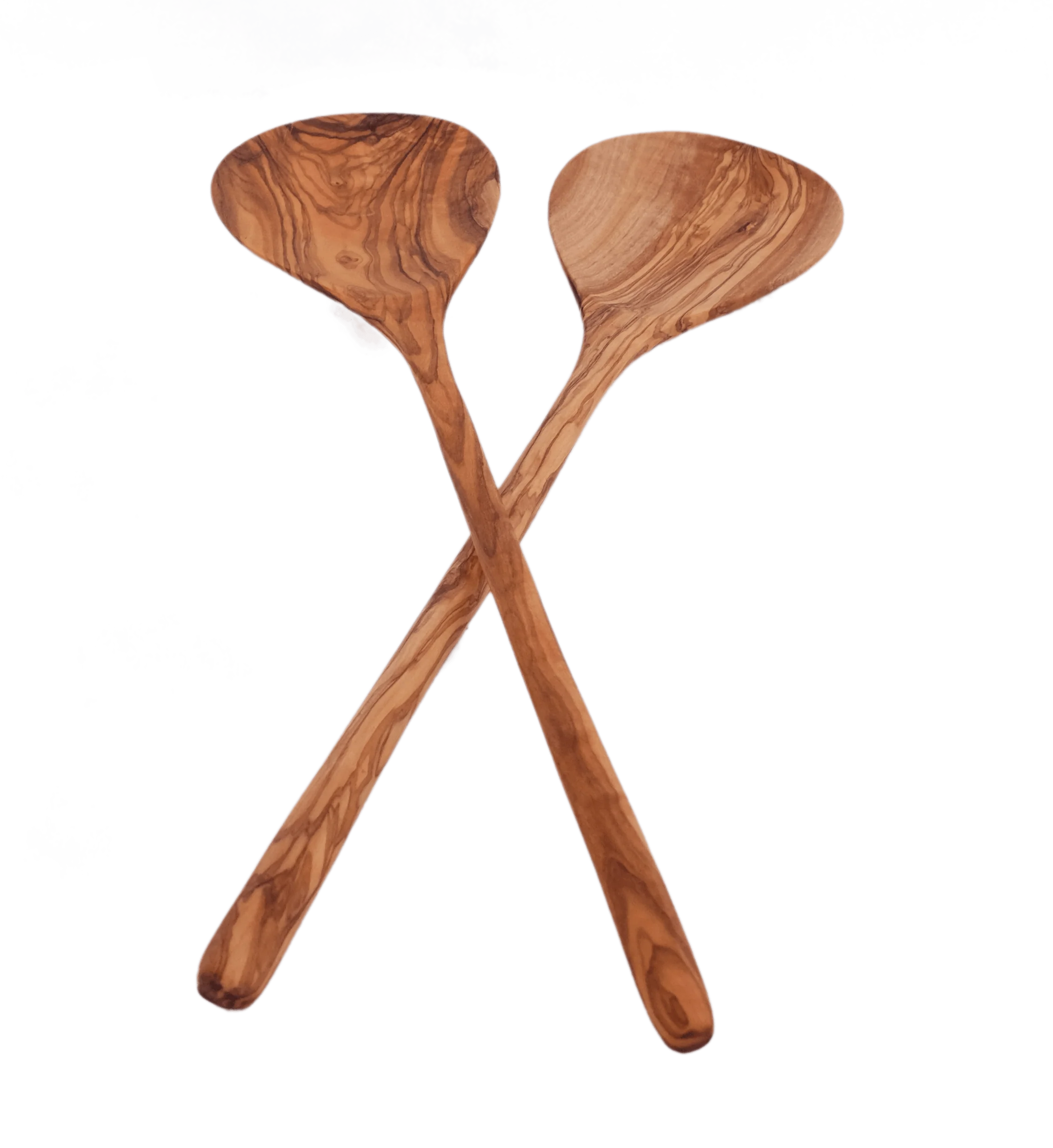 Olive Wood Simple Salad Servers