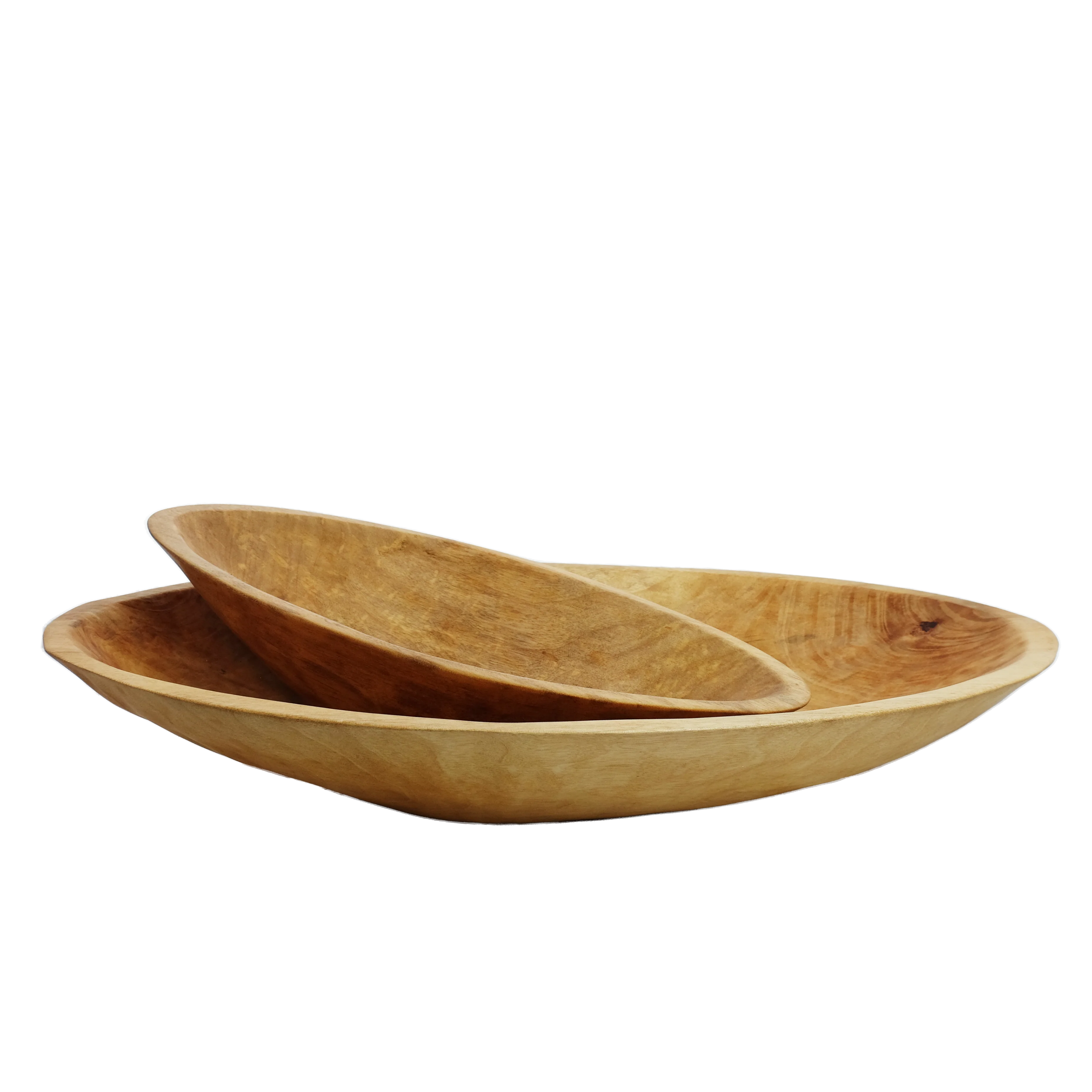 Medium 19 inch Oval Wood Bowl