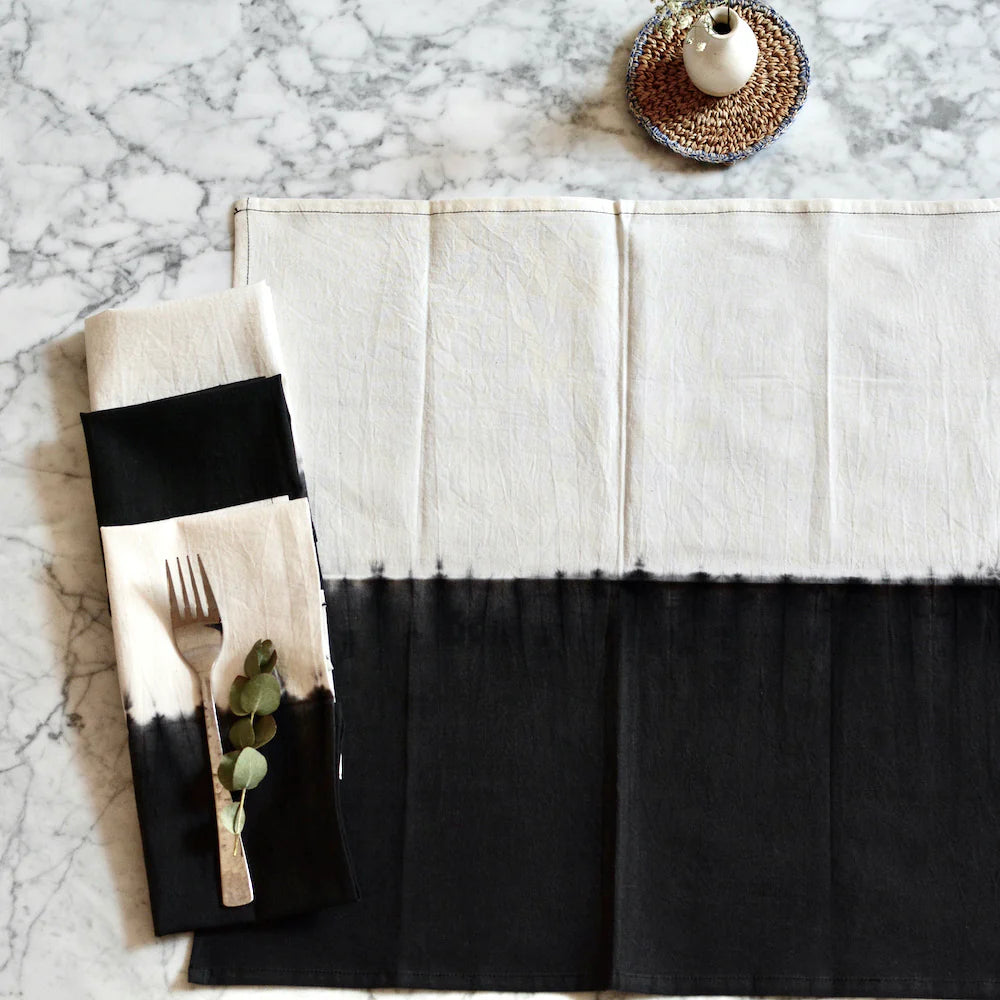 Jeba Ombré Shibori Cotton Napkins Set of 4