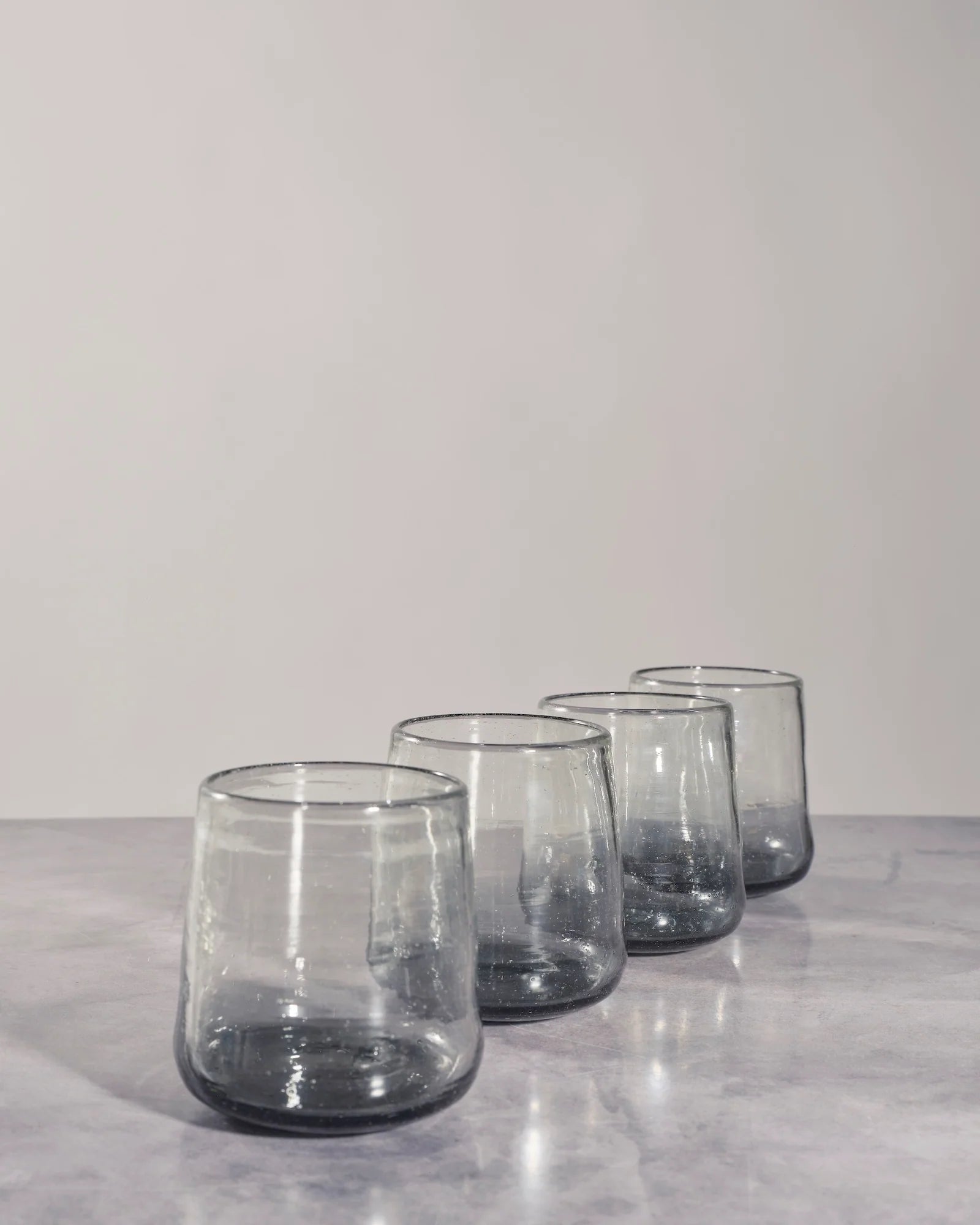 Black Ombre Drinking Glass, Set of 4