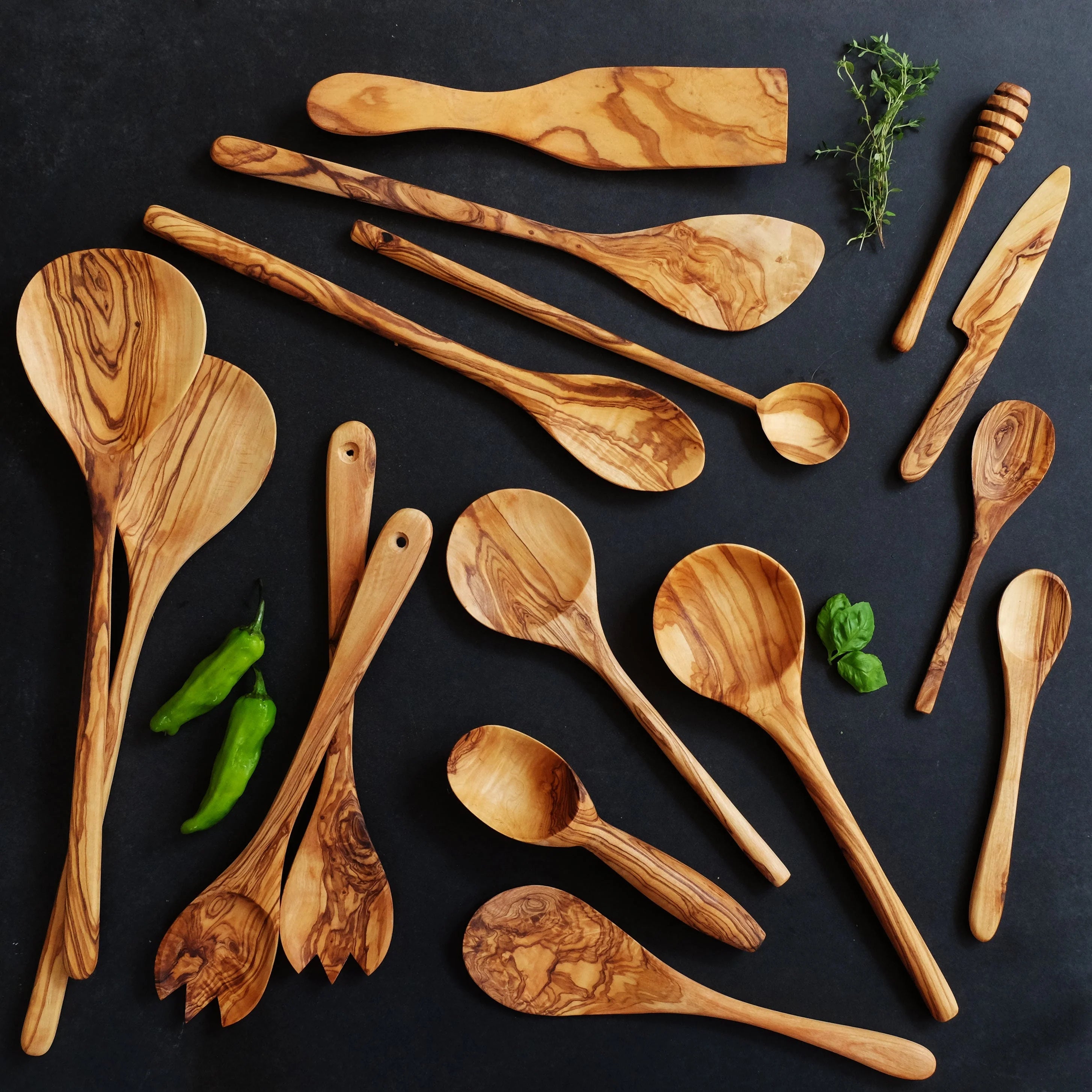 Olive Wood Ice Cream Scoop