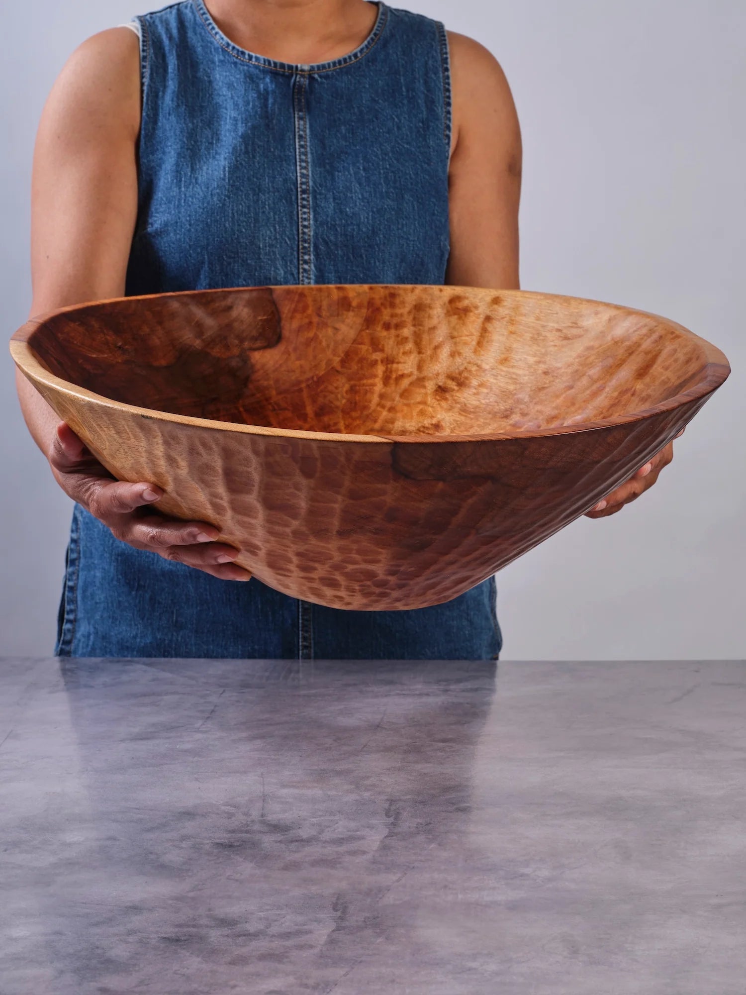 Extra Large (XL) 20 inch Classic Round Wood Bowl