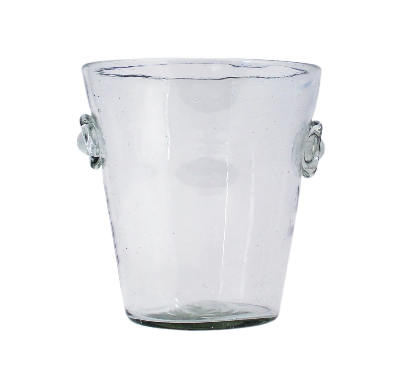 Clear Glass Ice Bucket