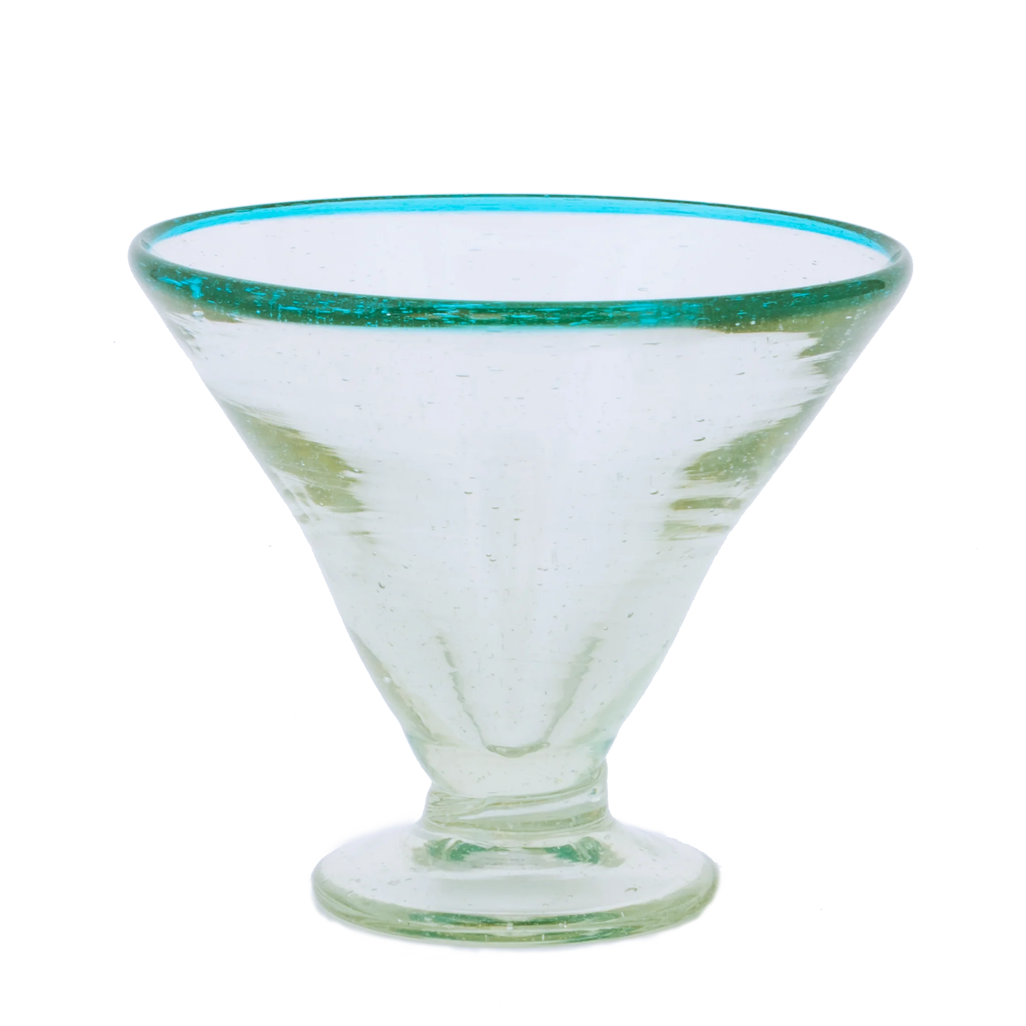 Aqua Rim Margarita Glass