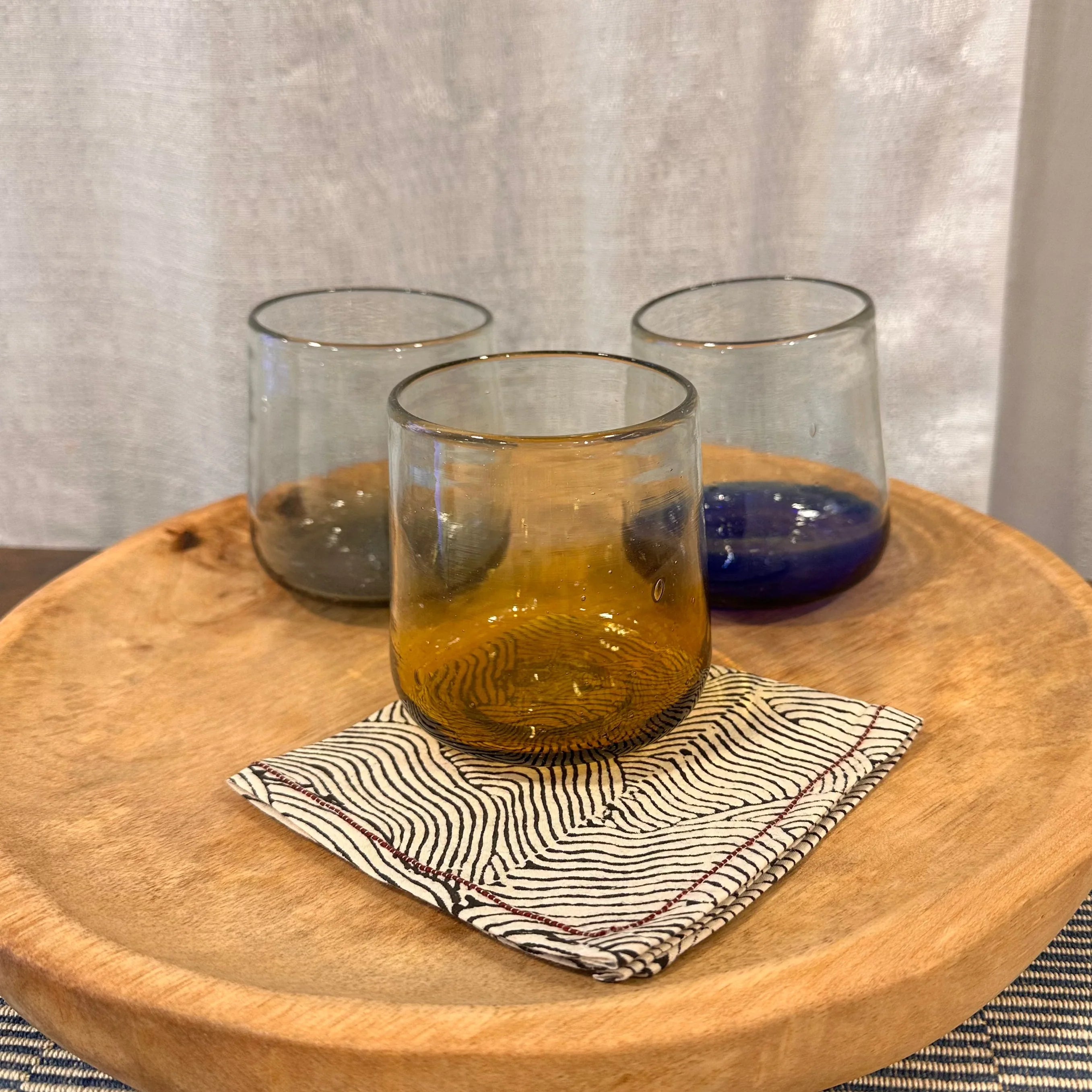 Blue Ombre Drinking Glass, Set of 4
