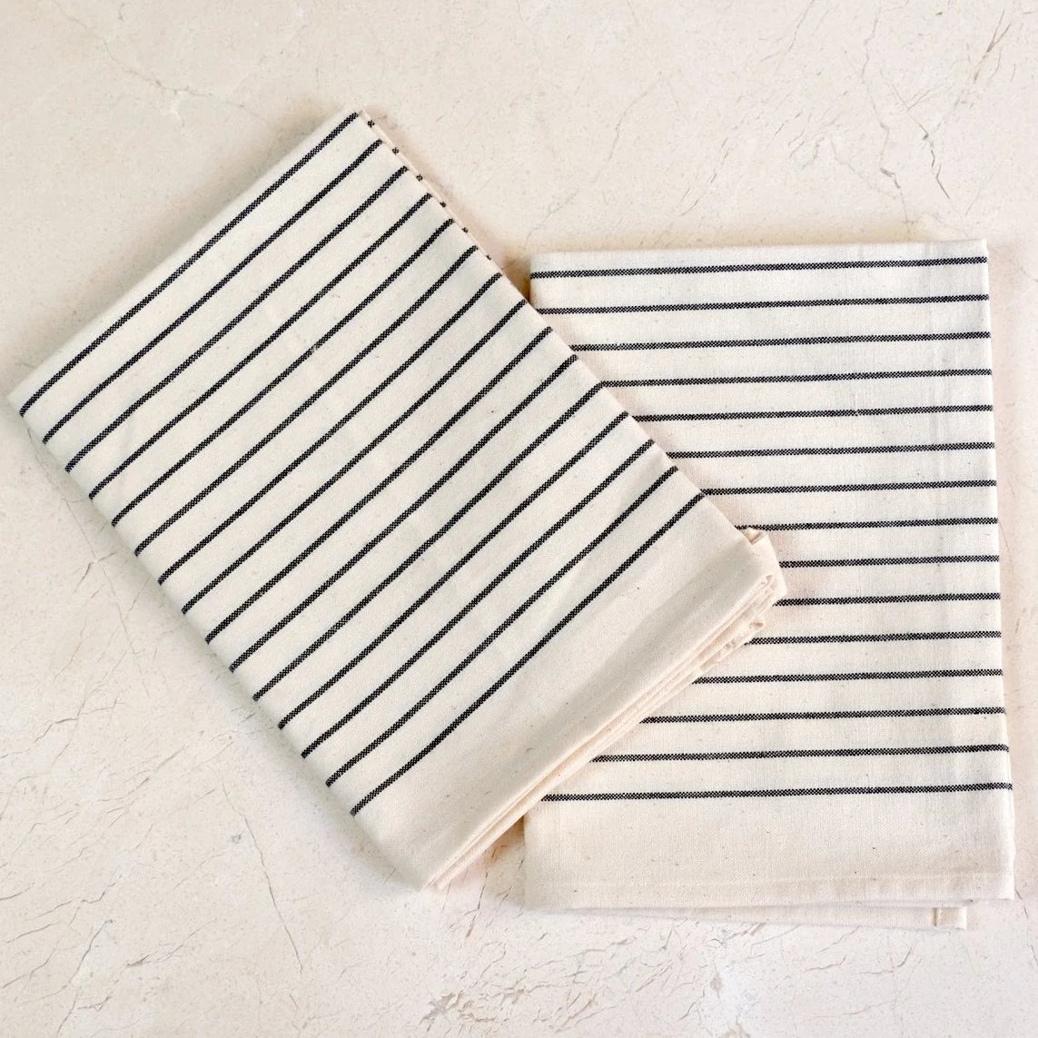 Cotton Tea Towels Ivory - Set of 2