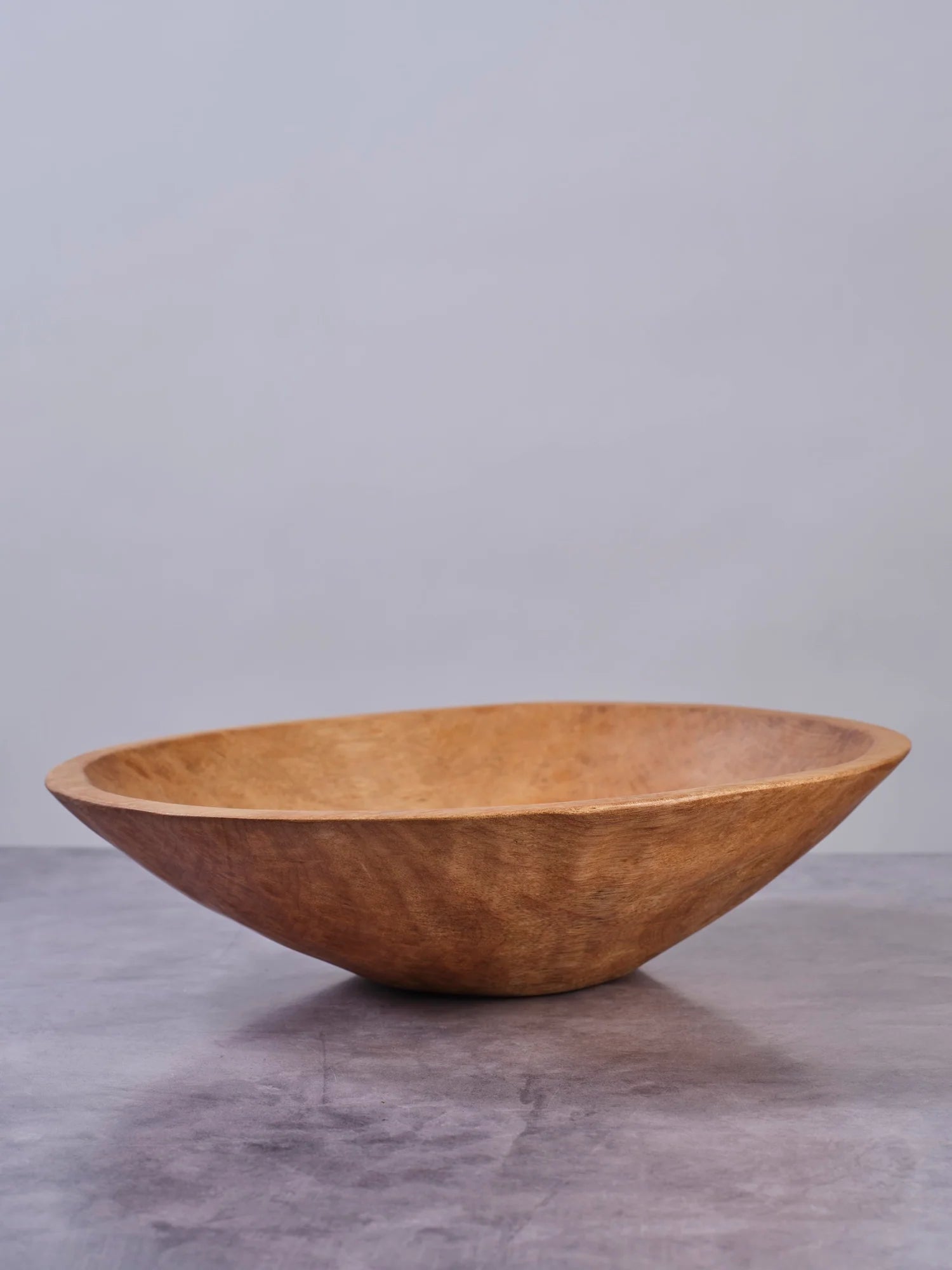 Medium 14 inch Classic Round Wood Bowl