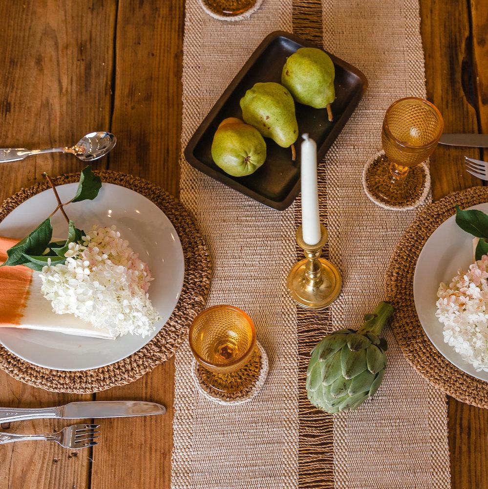 Dining White Table Runner
