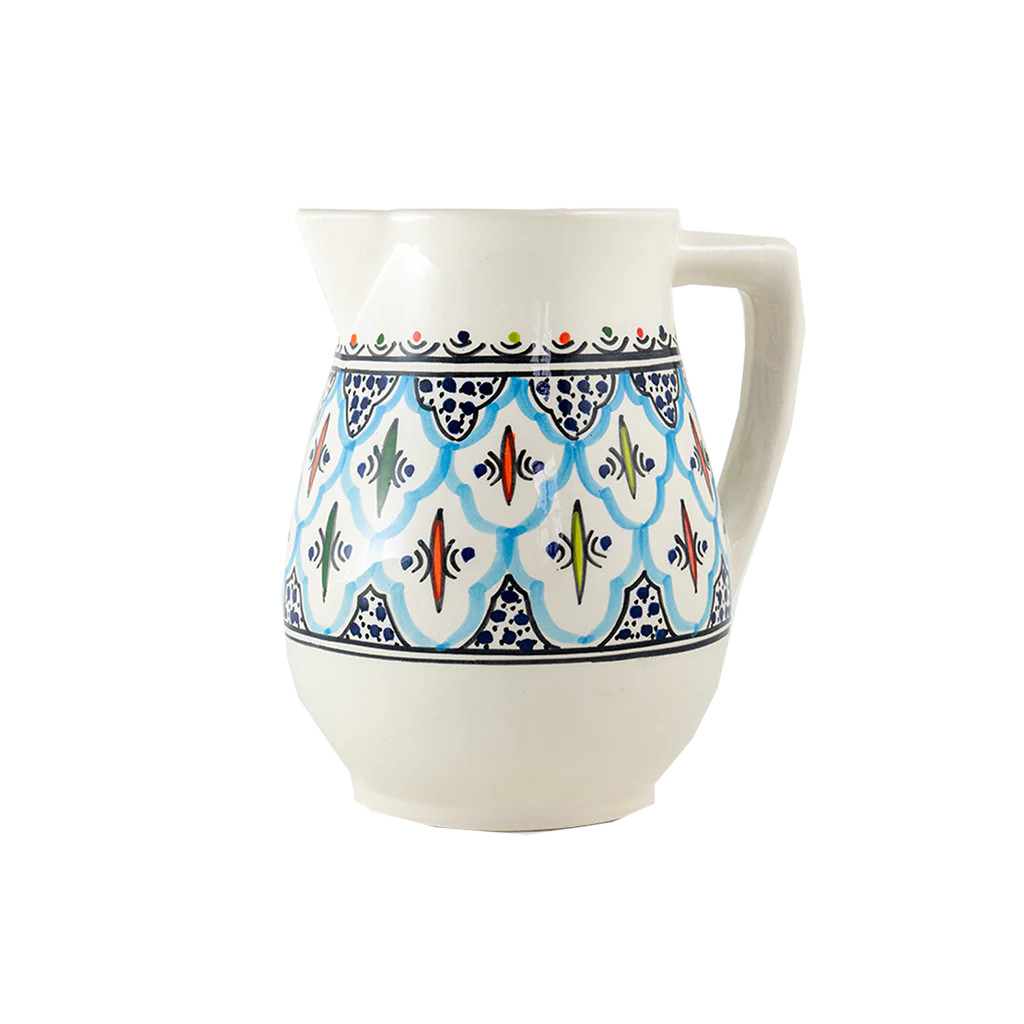 Rosette Ceramic Pitcher
