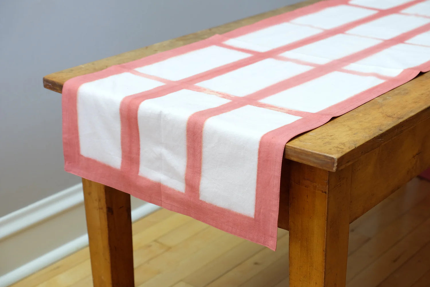 Rectangle Pattern Natural Dyes Table Runners