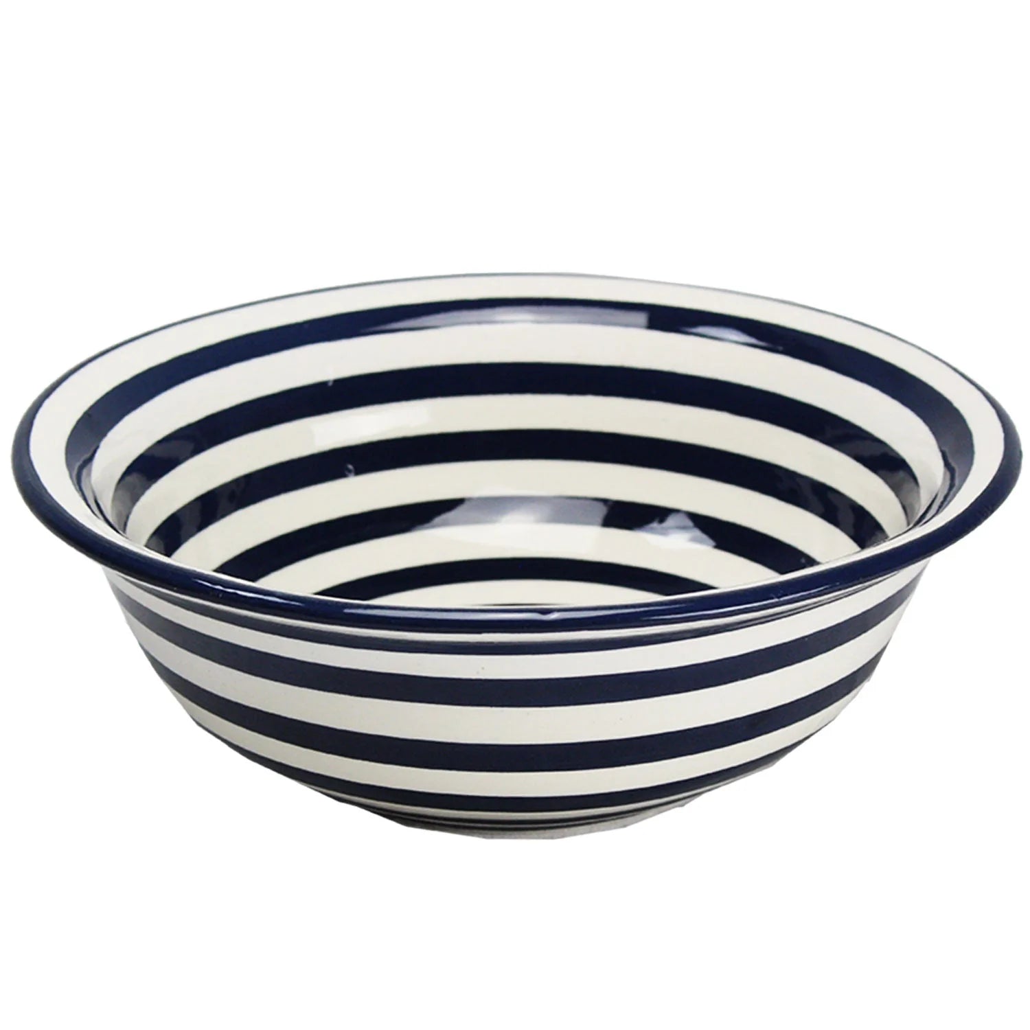 Black Stripe Medium Deep Bowl