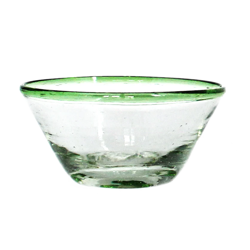 Tiny Green Rim Glass Bowl
