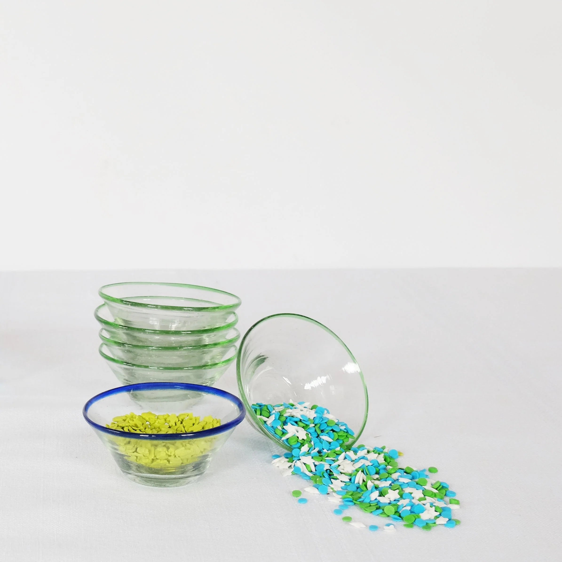 Blue Rim Tiny Bowl