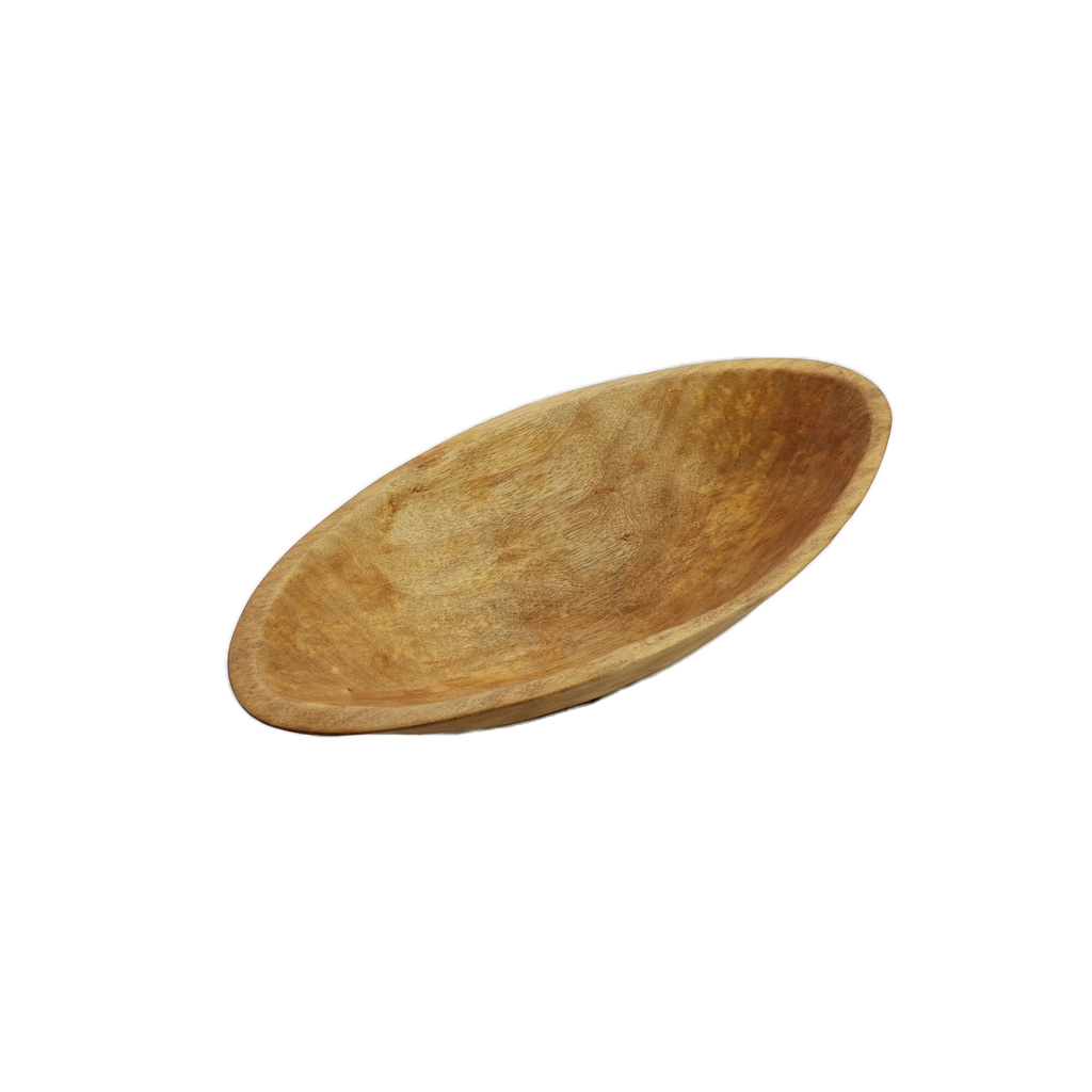Medium 19 inch Oval Wood Bowl