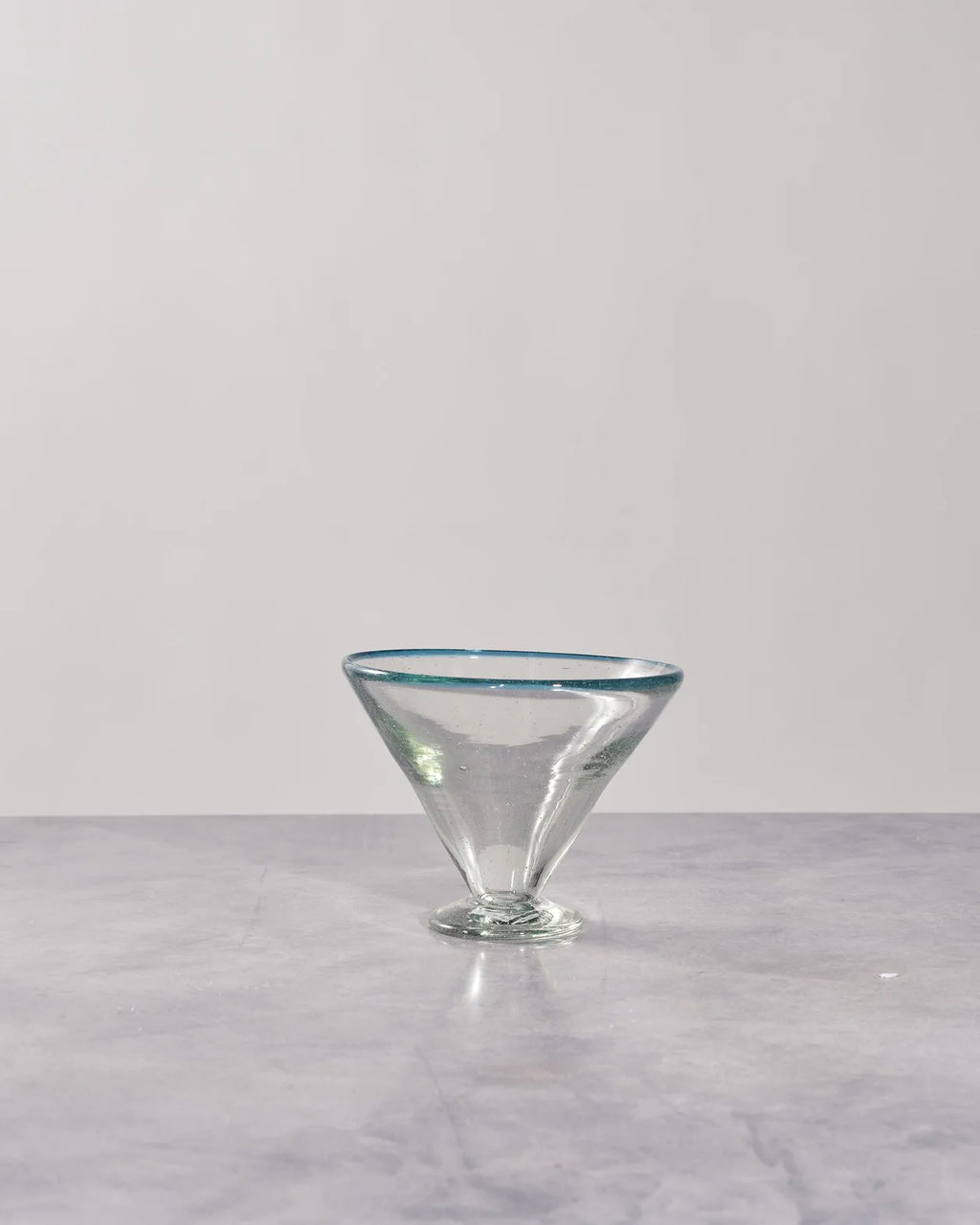 Aqua Rim Margarita Glass