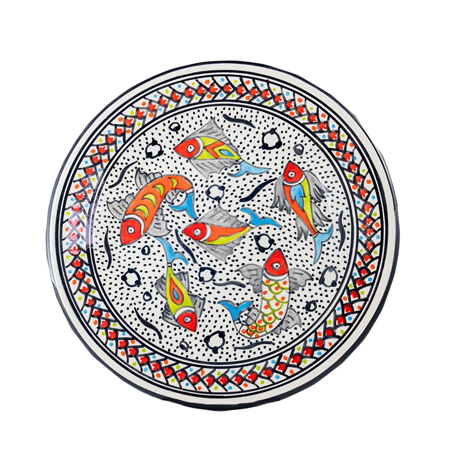 Rainbow Fish Dinner Plate