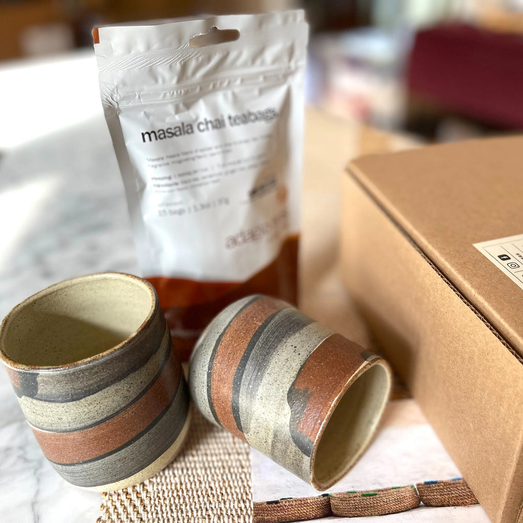 Tumbler Mugs And Tea Gift Box