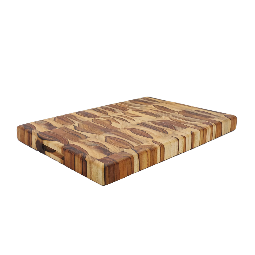 Butcher Block Cutting Board in Teak Wood