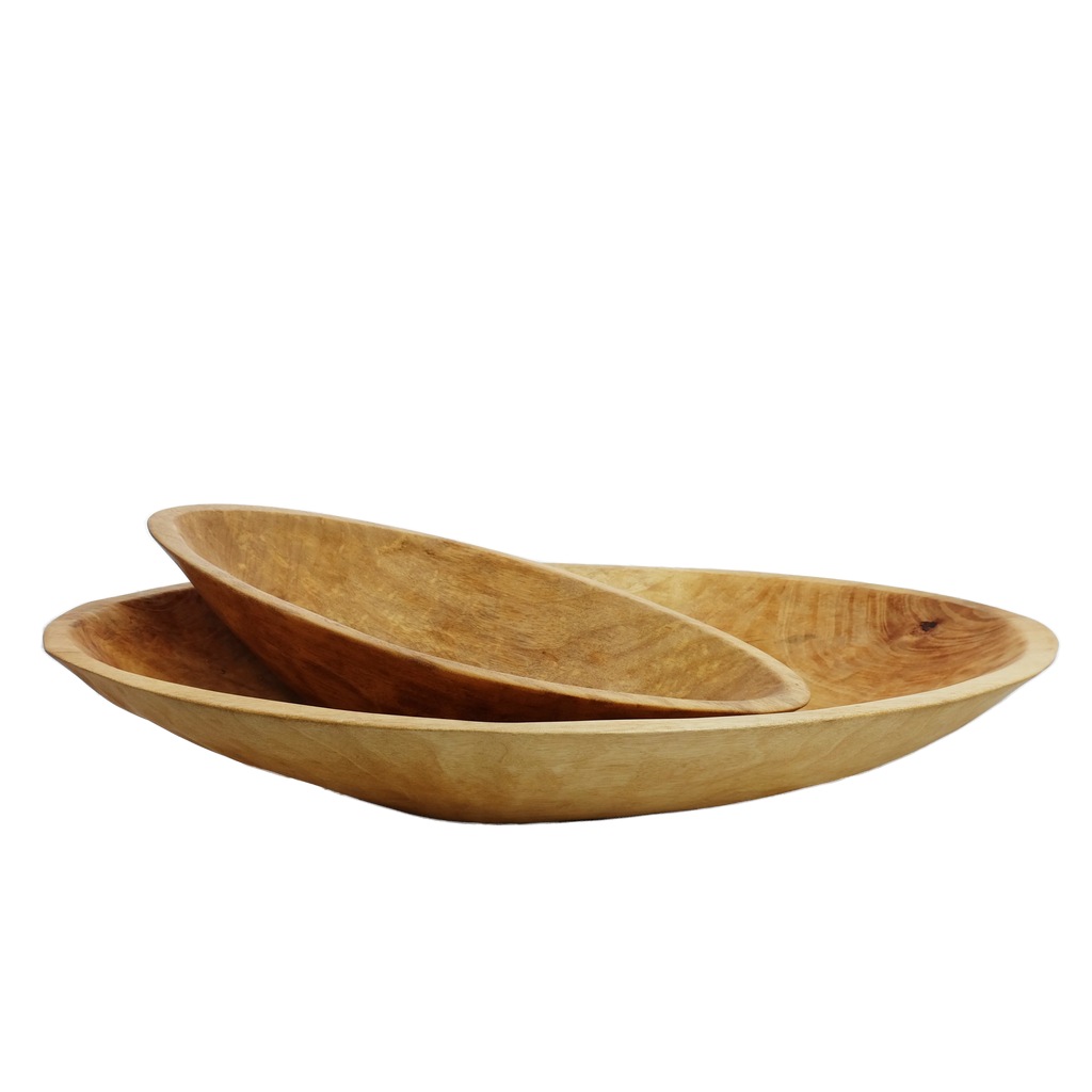 Medium 19 inch Oval Wood Bowl