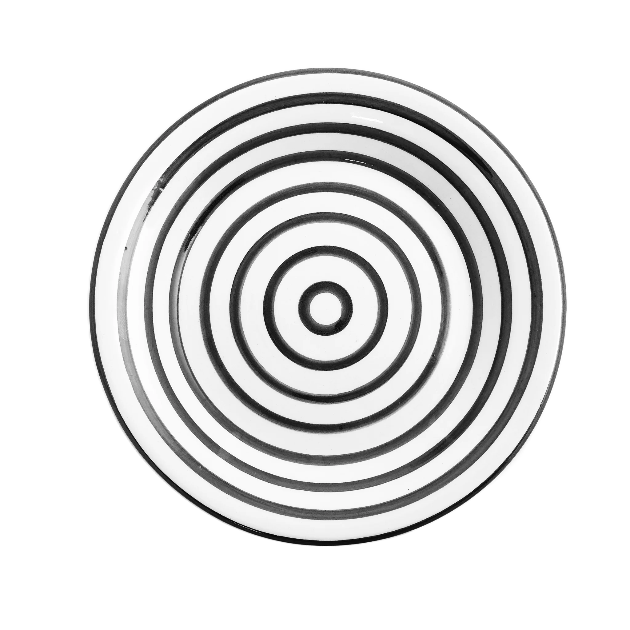 Black Stripe Dinner Plate