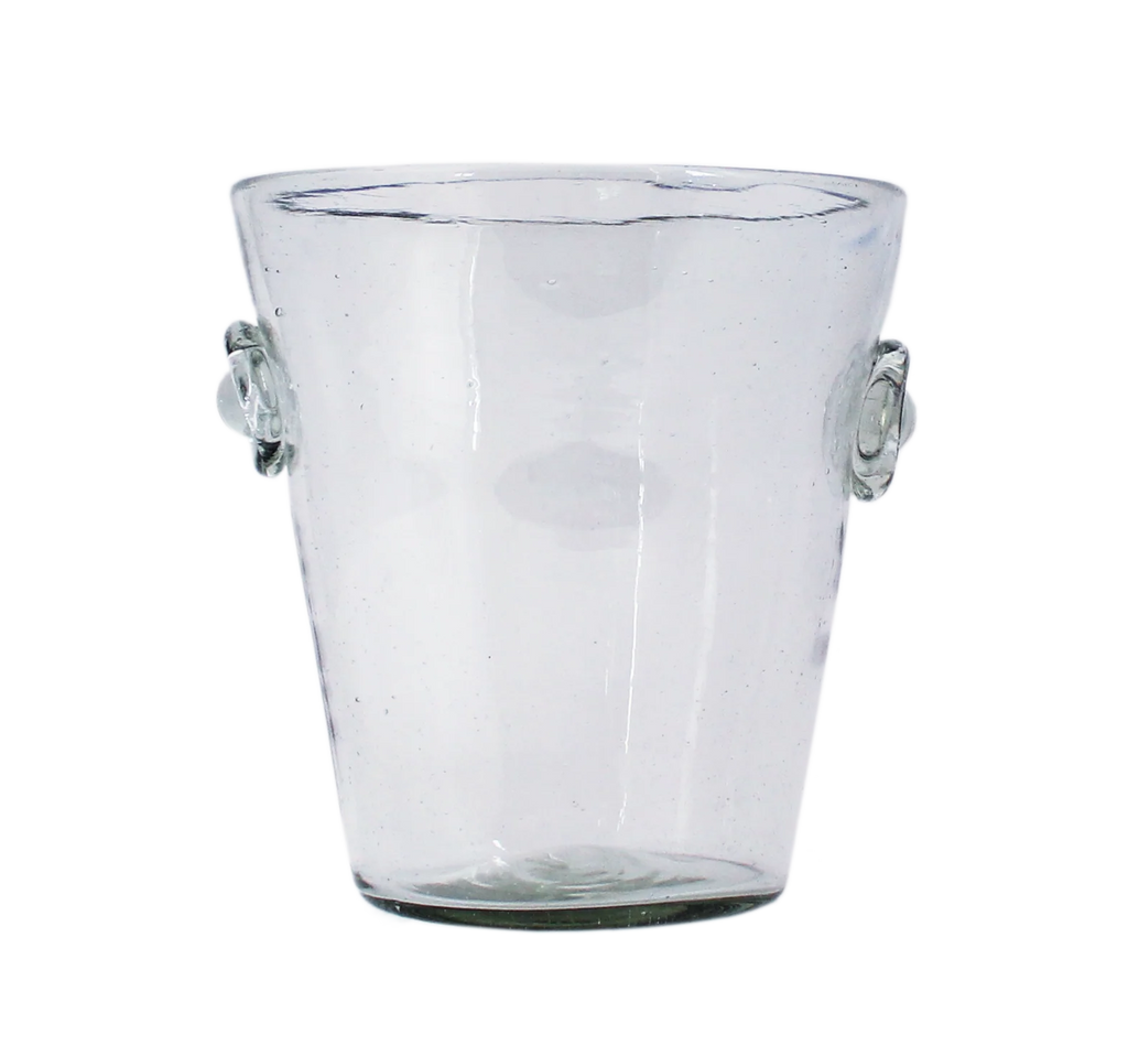 Clear Glass Ice Bucket