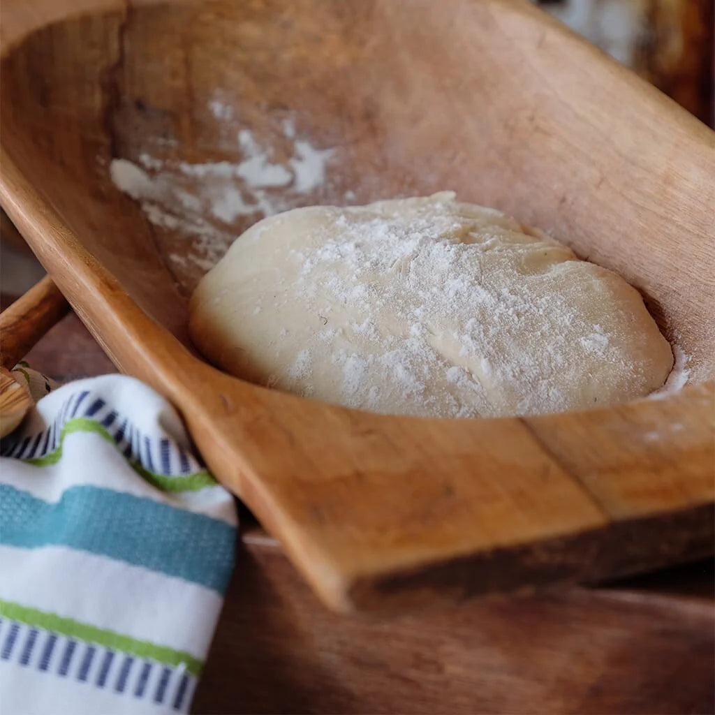Small Wood Dough Bowl Tray