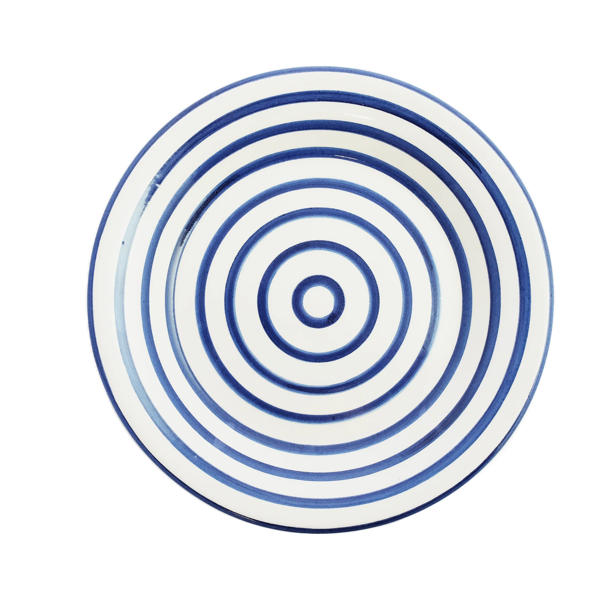 Cobalt Stripe Dinner Plate