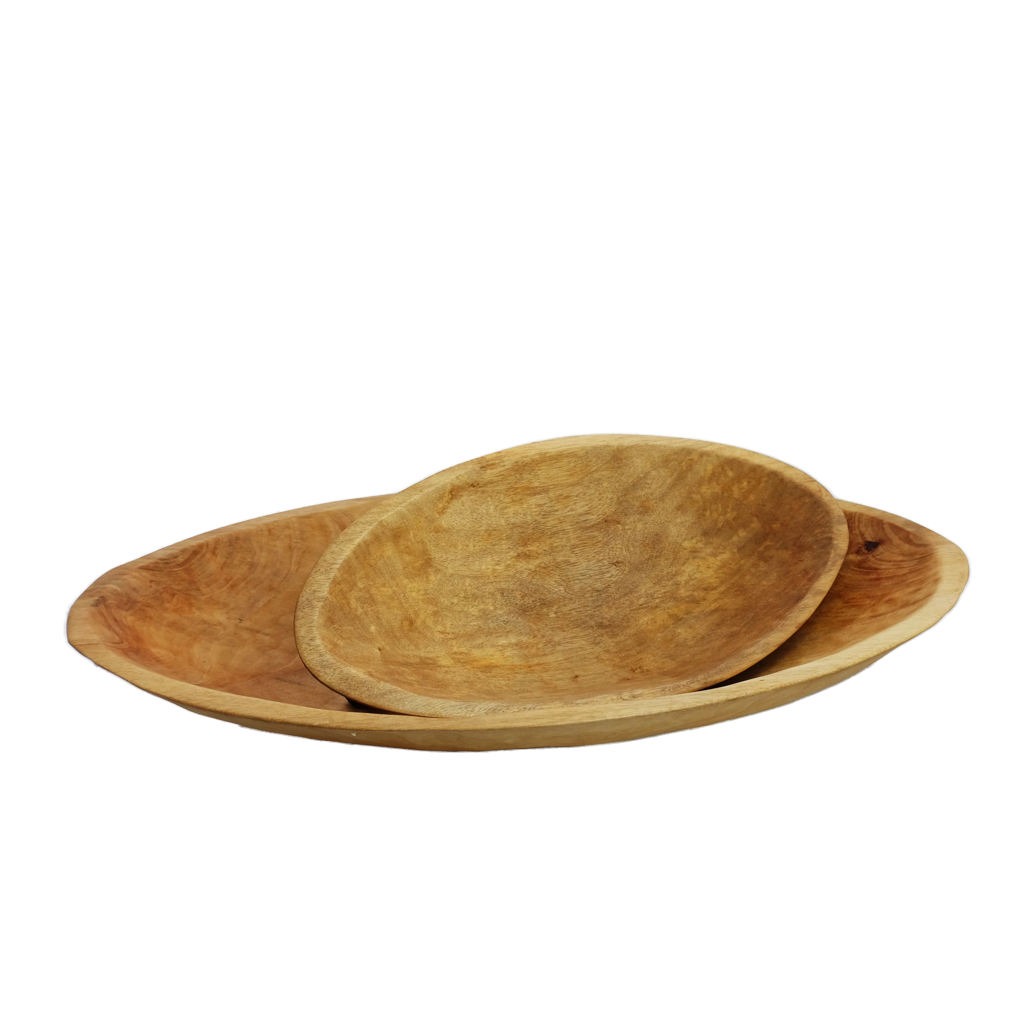 Medium 19 inch Oval Wood Bowl