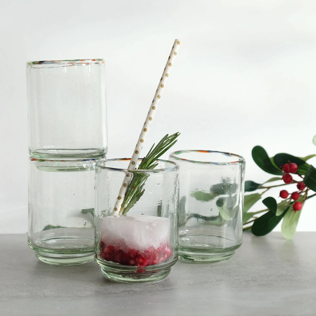 Medium Multi Rim Stacking Glass