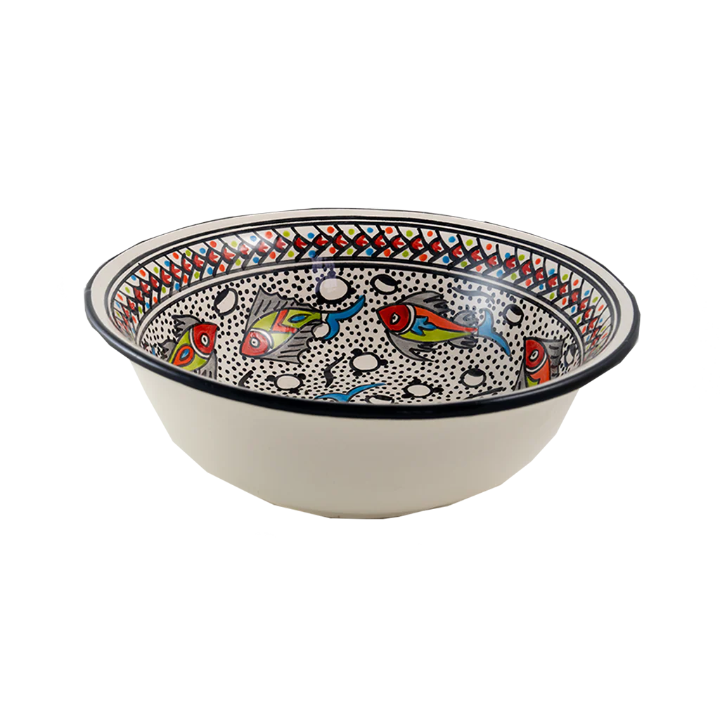 Rainbow Fish Med Deep Bowl