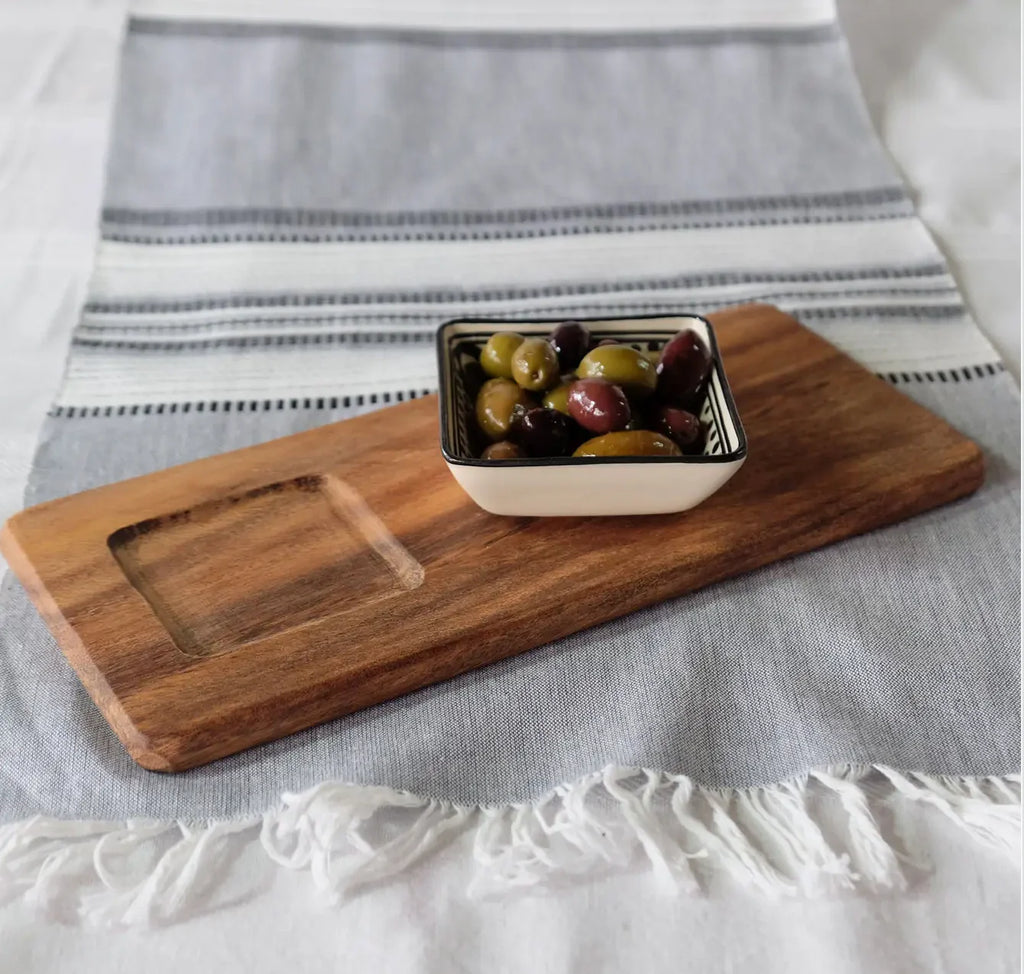 Small Rectangular Board w/ Square Indent