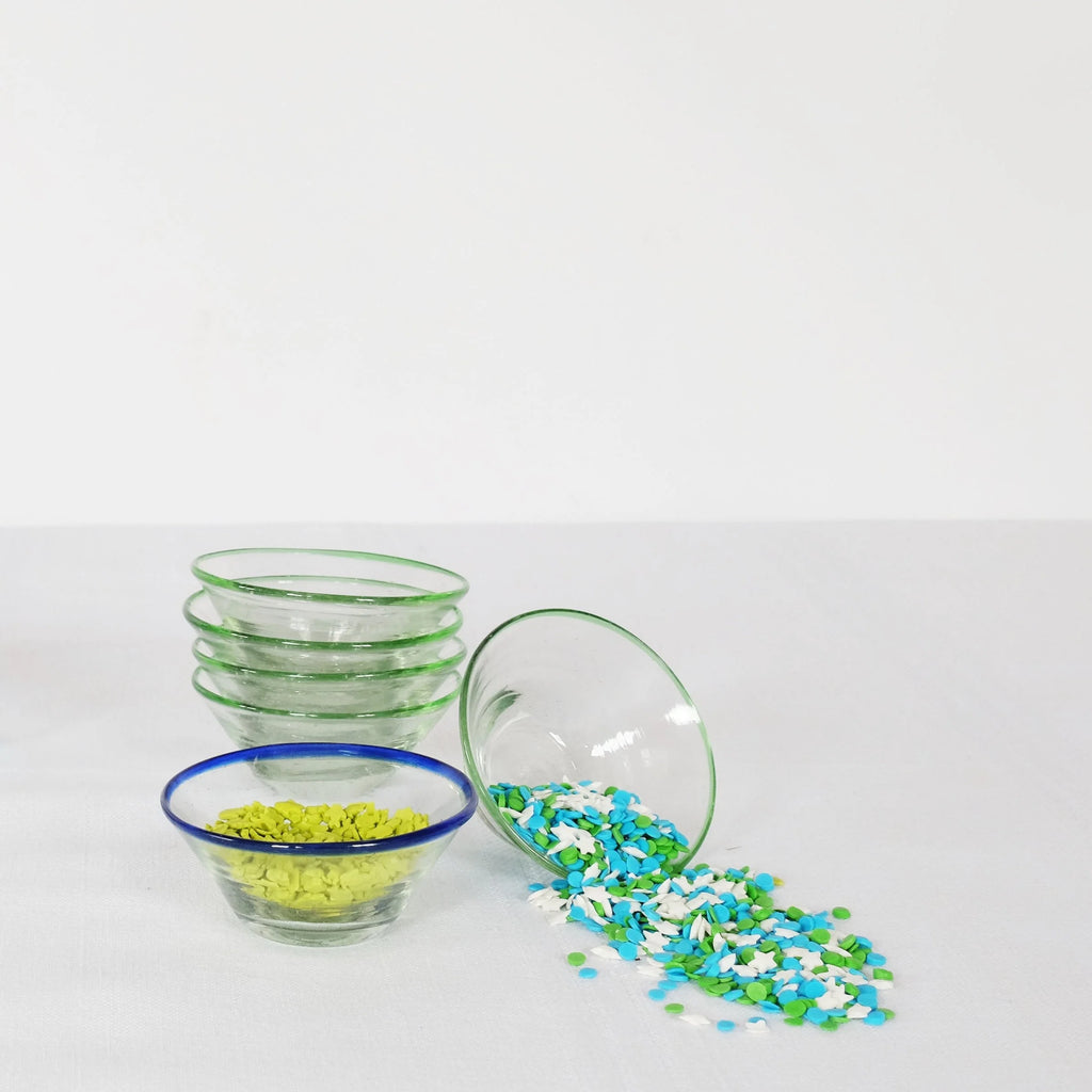 Blue Rim Tiny Bowl